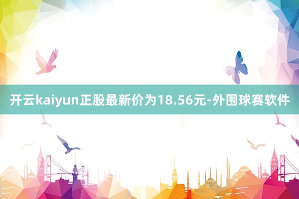 开云kaiyun正股最新价为18.56元-外围球赛软件
